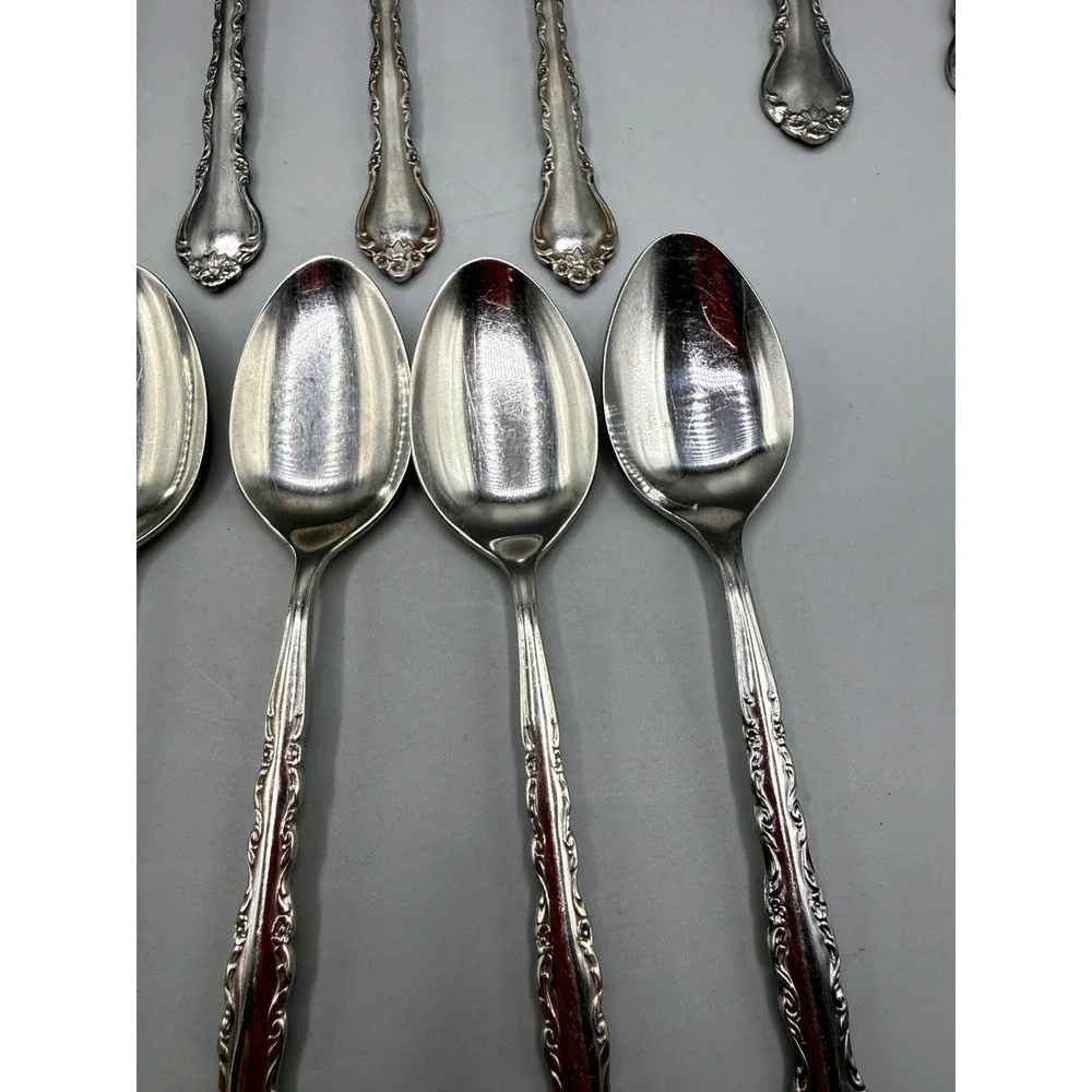 International Stainless Deluxe Gigi Spoon Set 20pc 16 Teaspoon 4 Soup Spoon